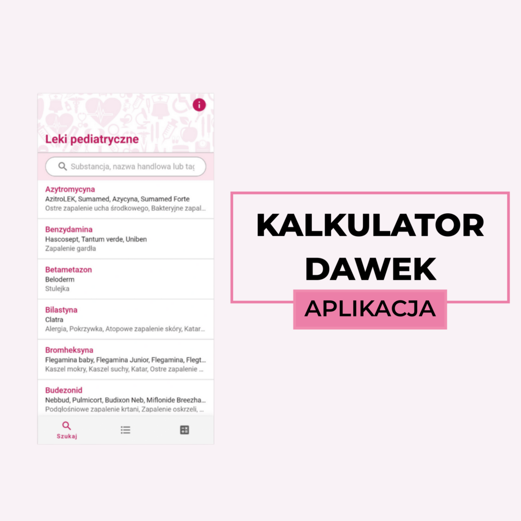 Aplikacja - kalkulator dawek